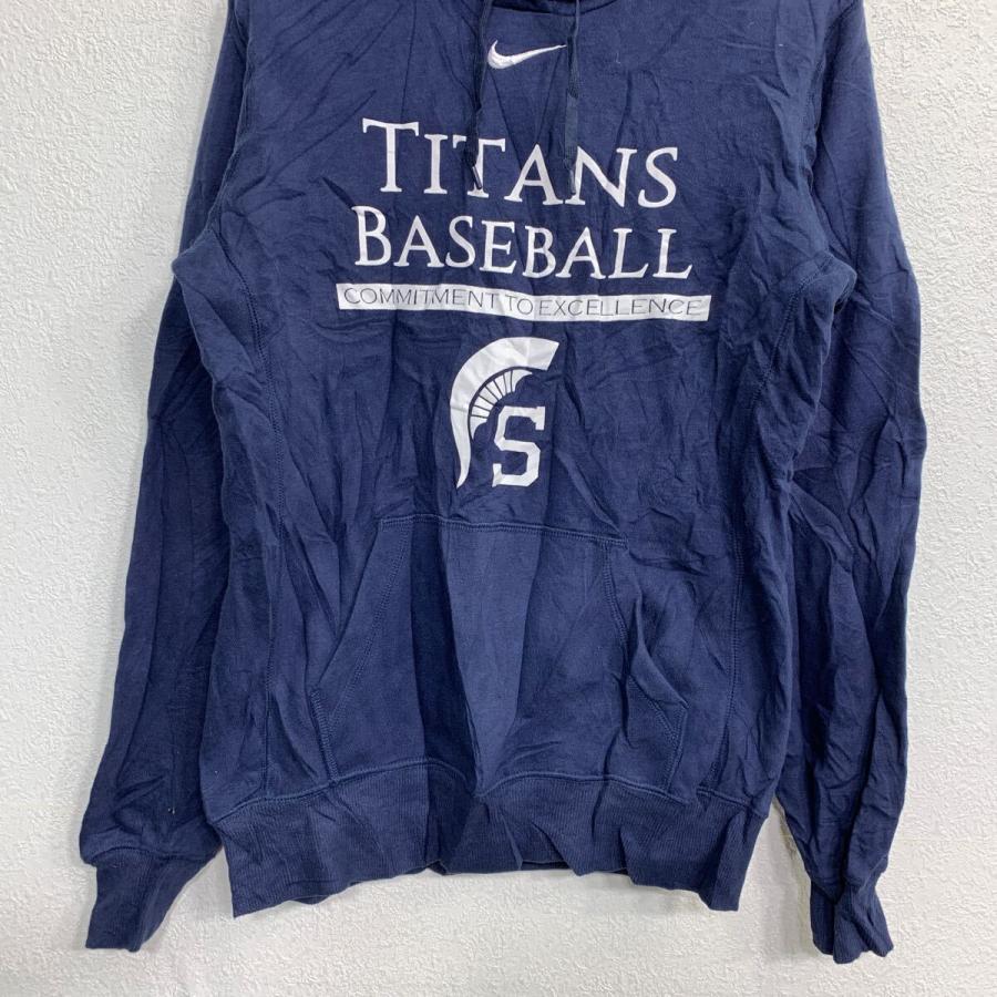 NIKE プリント スウェット パーカー Mサイズ ナイキ ネイビー 古着卸 アメリカ仕入 t2411-3319 - 画像 (2)