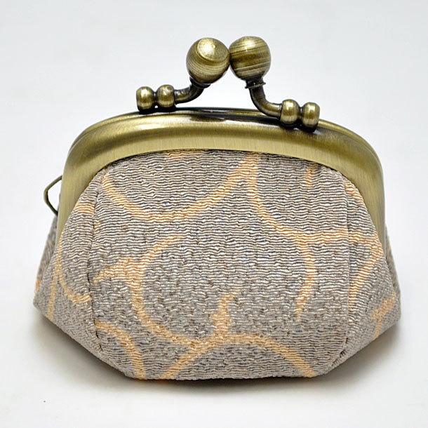 和柄がま口財布プチ ミニサイズ ちりめん小銭入れ コインケース メンズレディース 唐草和風大人おしゃれカジュアル かわいい小さい ピルケース 日本製 送料無料 - 画像 (5)