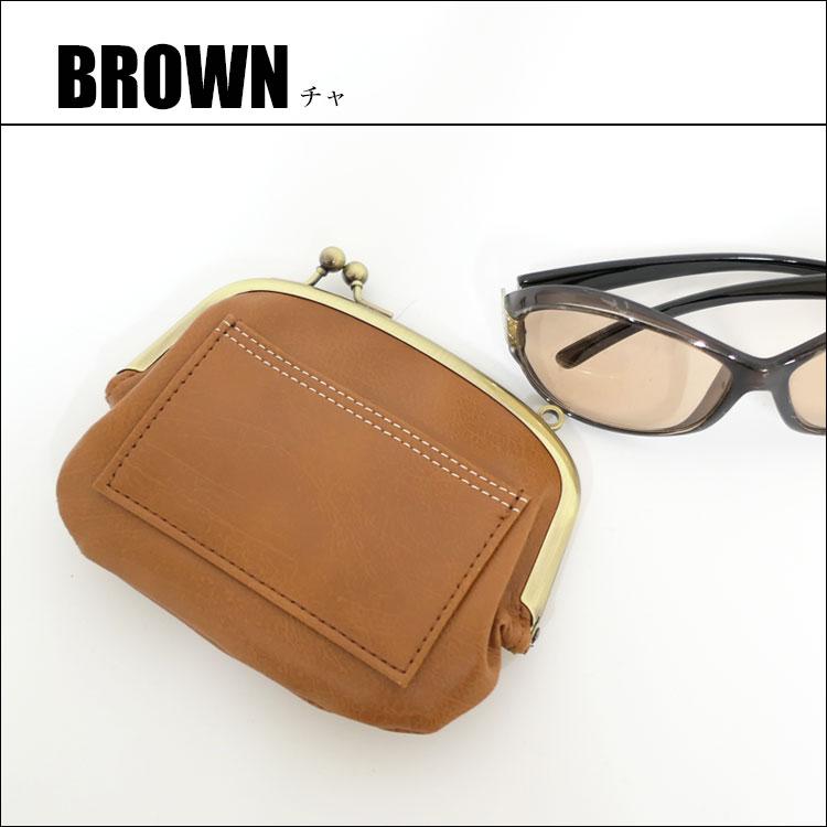 がま口財布 小銭入れ 財布 レディース がま口 おしゃれ 革 小さめ ミニ財布 コンパクト カード 札入れ ミニ ウォレット 使いやすい 仕切り 女性 30代 50代 黒 - 画像 (9)