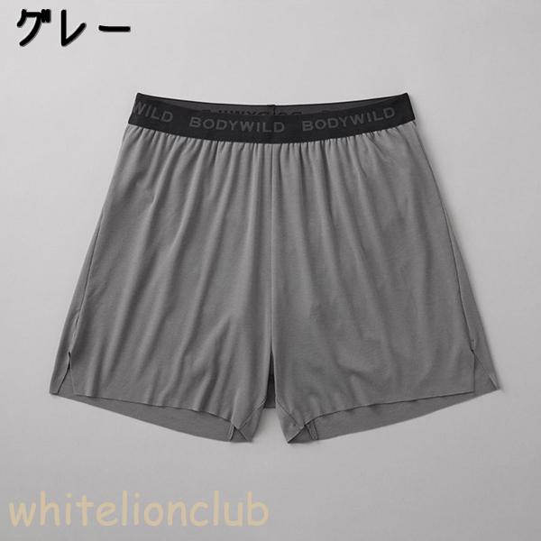 BODY WILD グンゼ ボディワイルド カットオフ ブリーフ内蔵 軽量 サイドスリット 綿混 前とじ ロゴ メンズ ポリエステル BWT002A M/L トランクス 下着 GUNZE - 画像 (3)