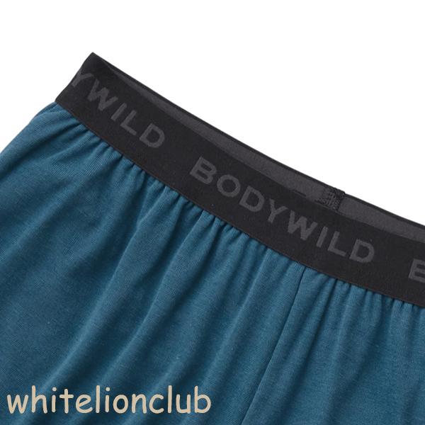 BODY WILD グンゼ ボディワイルド カットオフ ブリーフ内蔵 軽量 サイドスリット 綿混 前とじ ロゴ メンズ ポリエステル BWT002A M/L トランクス 下着 GUNZE - 画像 (5)