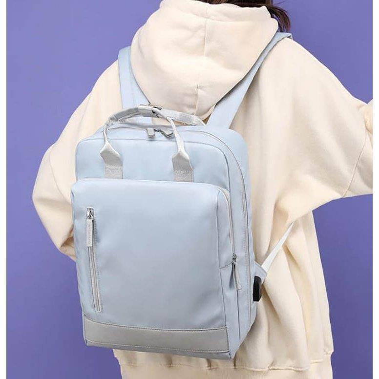 リュック 軽量 リュックサック 中学生 高校生 カバン 無地 バッグ A4 大人かわいい 多機能 大容量 撥水 通勤/通学/旅行 - 画像 (3)