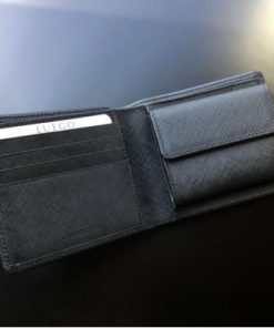 ふるさと納税 新庄市 LUEGOのGrace Homme グレースオム 二つ折り財布/ブラック