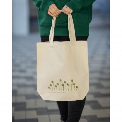 ふるさと納税 十日町市 着る山菜!【こごめトートバッグ・ナチュラル】Mサイズ - 画像 (2)