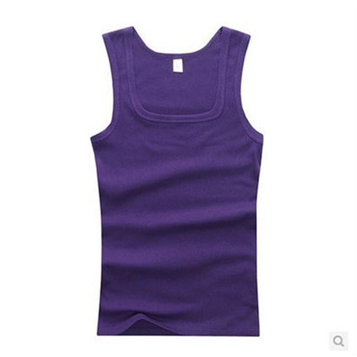 タンク メンズ 筋トレ Uネック 綿 インナー ス シンプル シームレス カットオフ 肌着 着回し - 画像 (8)