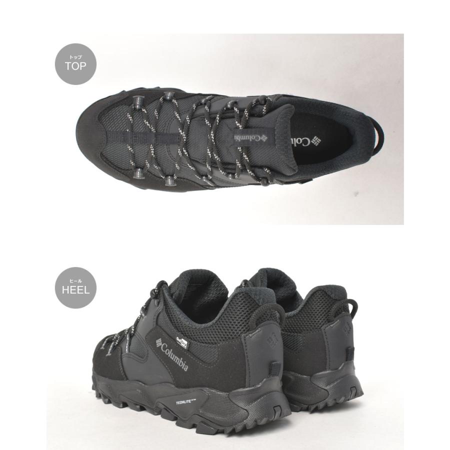 Columbia コロンビア 防水ハイキングシューズ メンズ セイバー シックス ロー アウトドライ COLUMBIA YM0238 ブラック 黒 ブラウン 茶 赤 - 画像 (4)