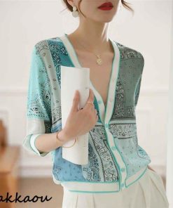 ブラウス レディース きれいめ 40代 春夏 上品 半袖 通勤 トップス 50代 プリントシャツ 着痩せ 大人 透かし彫り 韓国風 30代